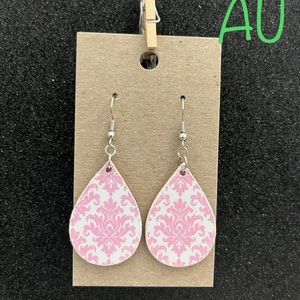 Homemade wood earrings